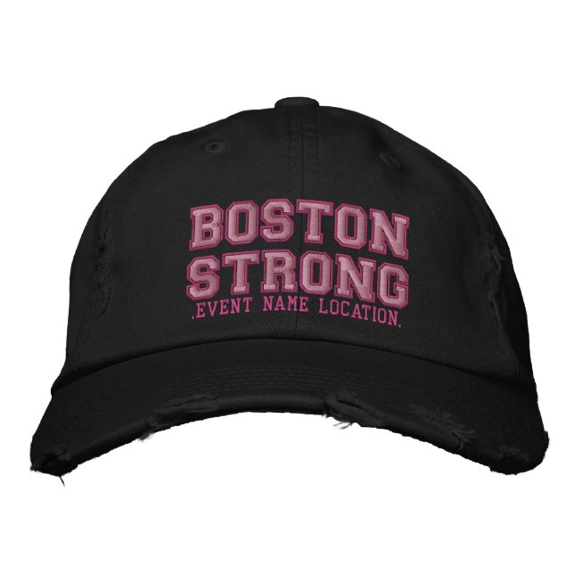 Boston Strong Ribbon Edition Cap Personalize it! (Front)
