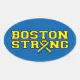 BOSTON STRONG Ribbon graphic Oval Sticker | Zazzle
