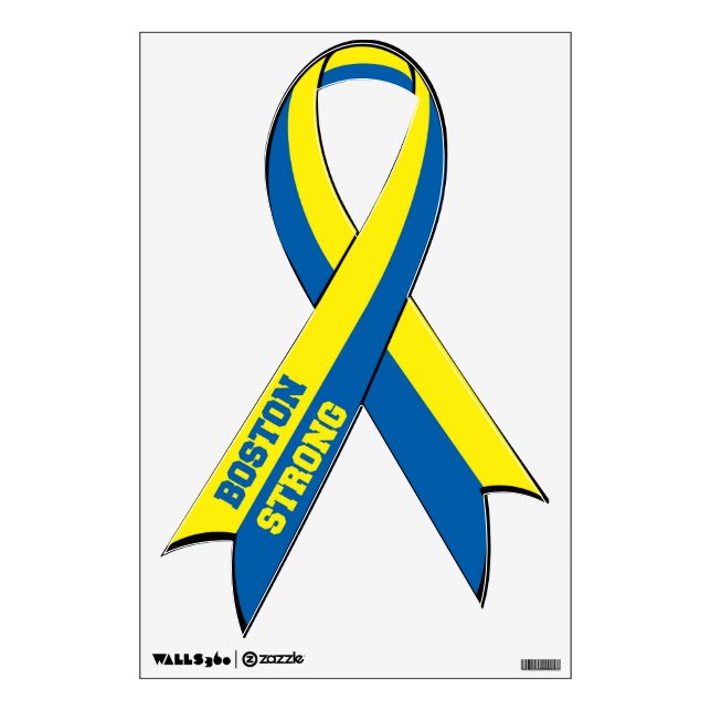 Boston Strong Ribbon Wall Decal (Front)