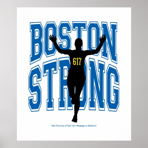 Boston Strong Runner Poster