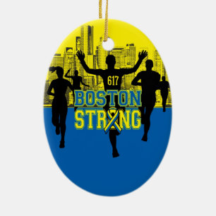 Boston Strong Spirit Ceramic Ornament
