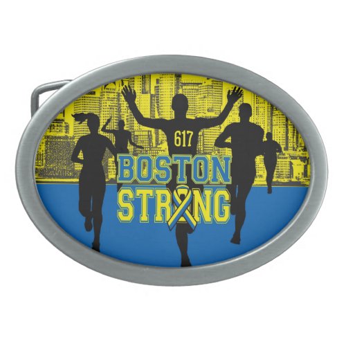 Boston Strong Spirit Oval Belt Buckle