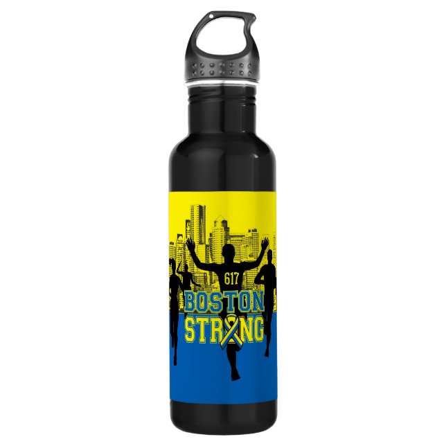 Boston Strong Spirit Stainless Steel Water Bottle (Front)