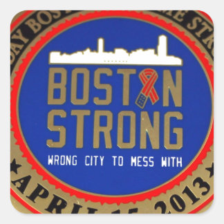 ------------------------------------BOSTON STRONG- SQUARE STICKER