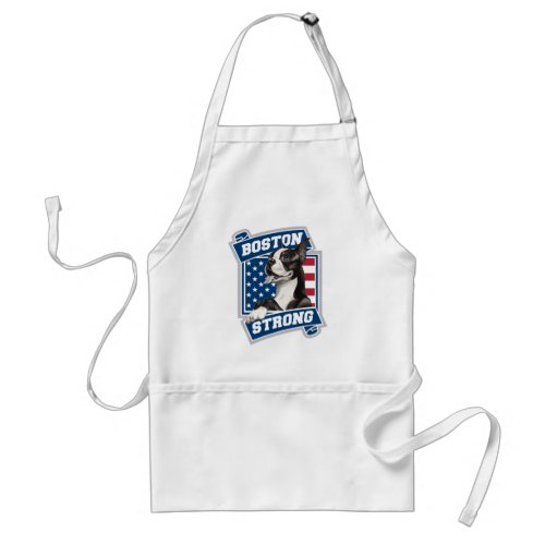 BOSTON STRONG TERRIER crest style Adult Apron