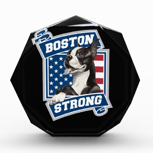 BOSTON STRONG TERRIER crest style Award
