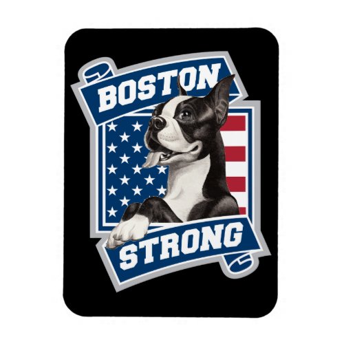 BOSTON STRONG TERRIER crest style Magnet