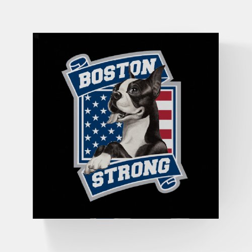 BOSTON STRONG TERRIER crest style Paperweight