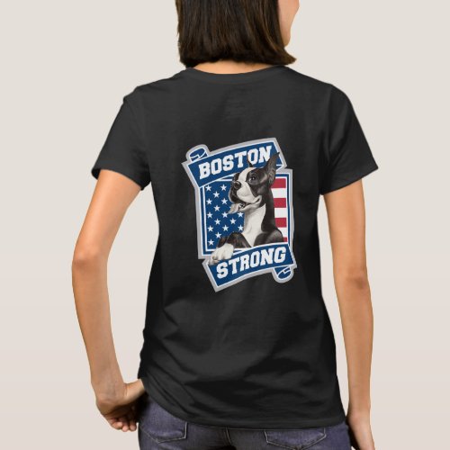 BOSTON STRONG TERRIER crest style T_Shirt