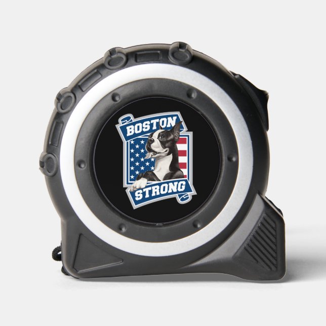 BOSTON STRONG TERRIER crest style Tape Measure (Front)