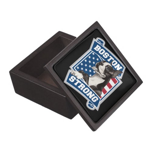 BOSTON STRONG TERRIER JEWELRY BOX