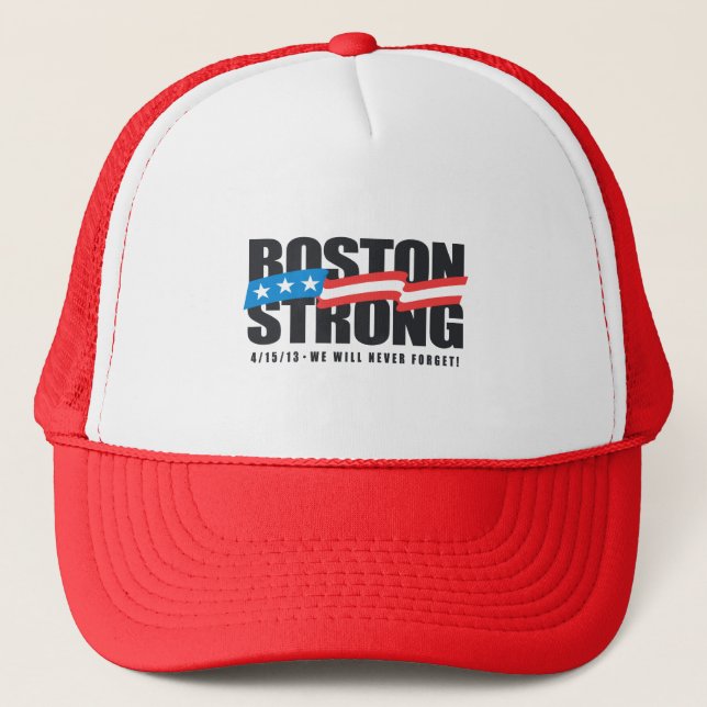 Boston Strong Trucker Hat (Front)