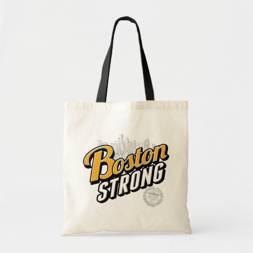 Boston Strong Typographic Style Tote Bag