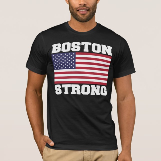 BOSTON STRONG U.S. Flag T-shirt (Front)