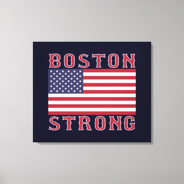 BOSTON STRONG U.S. Stretched Canvas Print (Front)