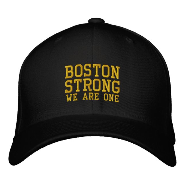 Boston Strong We Are One Embroidered Cap (Front)