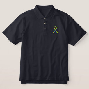 Boston Strong WE ARE ONE Ribbon Edition Embroidered Polo Shirt