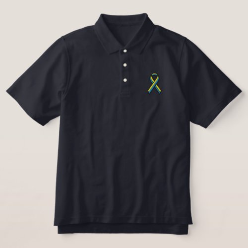 Boston Strong WE ARE ONE Ribbon Edition Embroidered Polo Shirt