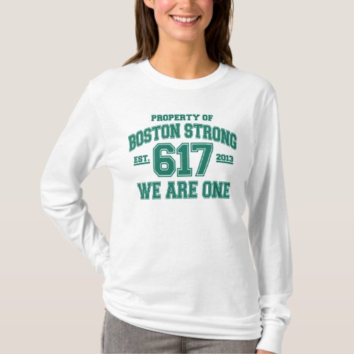 Boston Strong We Are One T_Shirt
