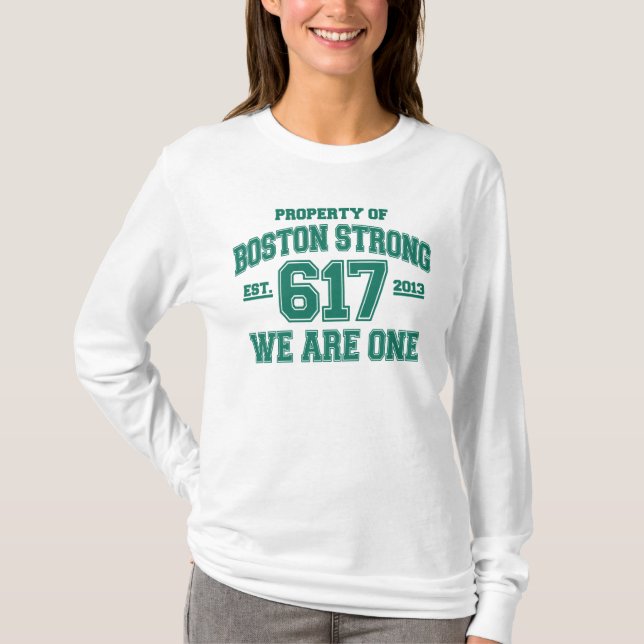 Boston Strong We Are One T-Shirt (Front)