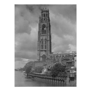 Boston Stump and River Welland, Lincolnshire Poster