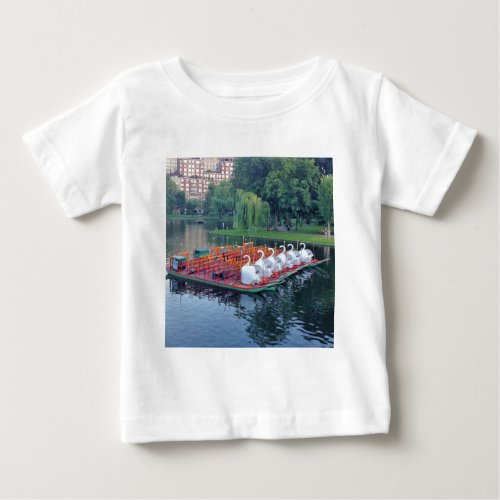 Boston Swan Boats Baby T_Shirt