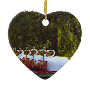 Boston Swan Boats Ceramic Ornament