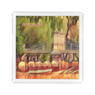 Boston Swan Boats Summer Filter Acrylic Tray