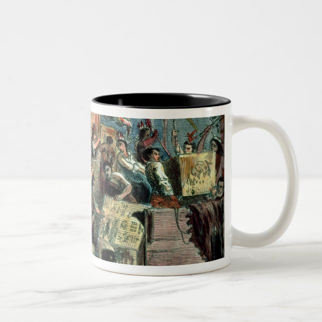 Boston Tea Party, 16th December 1773 Two-Tone Coffee Mug (Right)