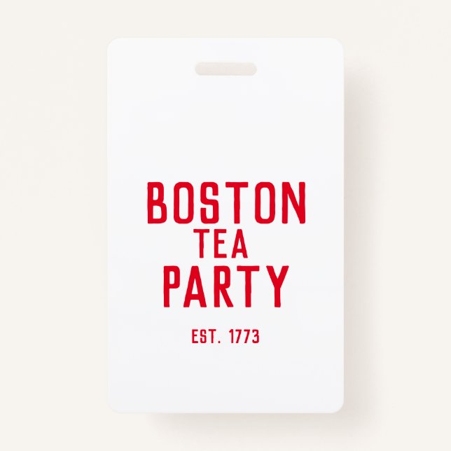 Boston Tea Party Badge  (Front)