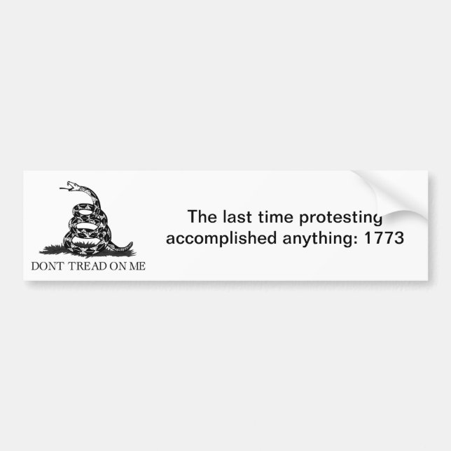 Boston Tea Party Bumper Sticker (Front)