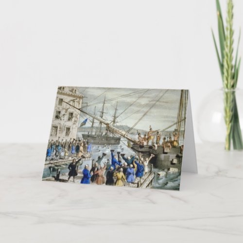 Boston Tea Party Card Nathaniel Card