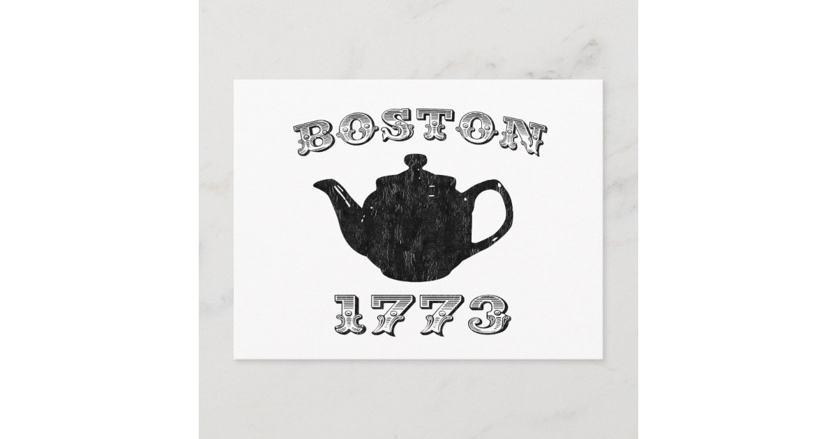 boston tea party postcard Zazzle