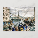 Boston Tea Party Postcard Vintage