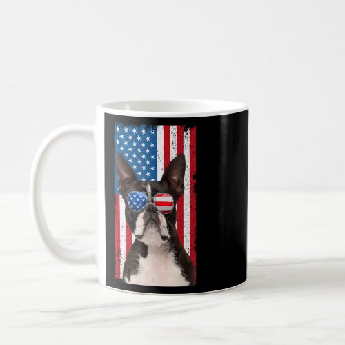 Boston Terrier 4th Of July For Men Kids  Boston Te Coffee Mug