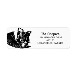 Boston Terrier Address Label
