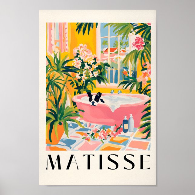 Boston Terrier Aesthetic Poster, Dog Print, Funny  Poster (Front)