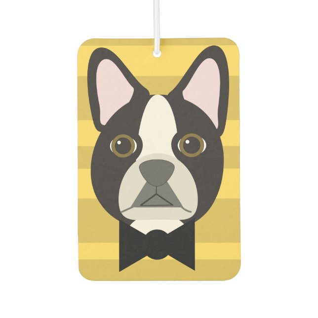 Boston Terrier Air Freshener (Front)