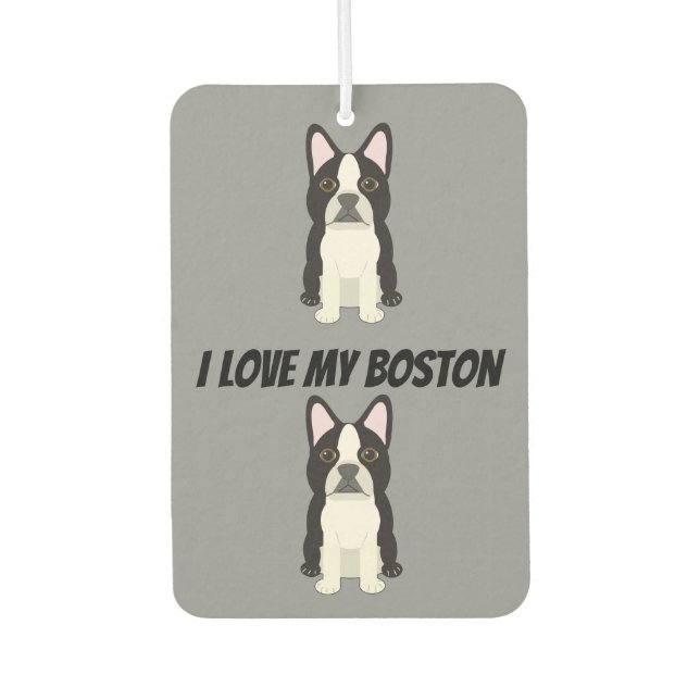 Boston Terrier Air Freshener (Front)