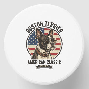 Boston Terrier American Classic Dog Flag Sunglasse Mini Candle Favors