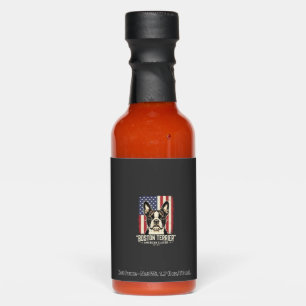 Boston Terrier American Classic Flag Hot Sauces
