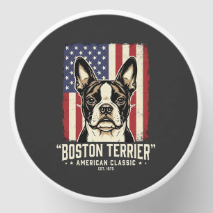 Boston Terrier American Classic Flag Mini Candle Favors