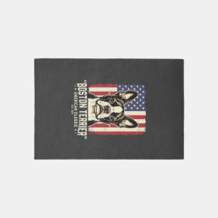 Boston Terrier American Classic Flag Rug