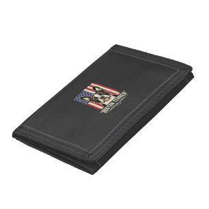 Boston Terrier American Classic Flag Trifold Wallet