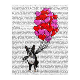 Boston Terrier And Balloons Acrylic Print