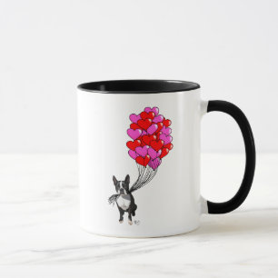 Boston Terrier And Balloons Mug