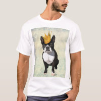 Boston Terrier and Crown