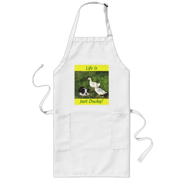 Boston Terrier Apron Ducks (Front)
