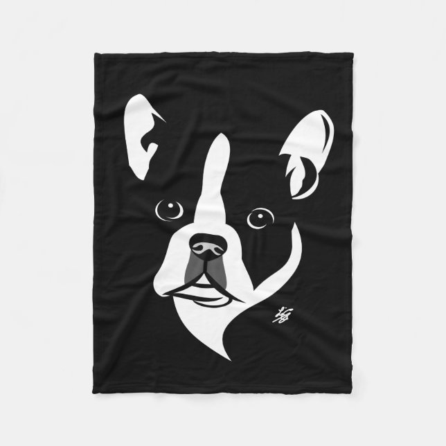 Boston Terrier Art Blankets (Front)