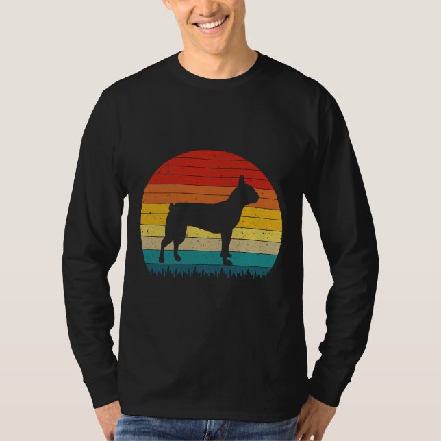 Boston Terrier Art  Boston Terrier Love  Boston Te T-Shirt (Front)